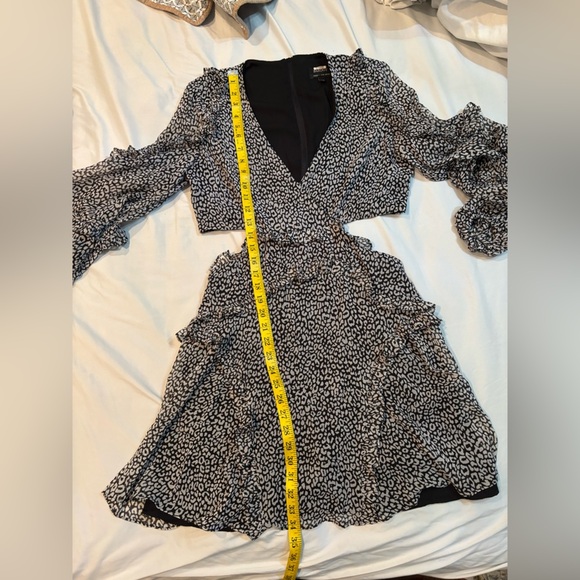 Bardot long sleeve mini dress with cut outs - Picture 13 of 13